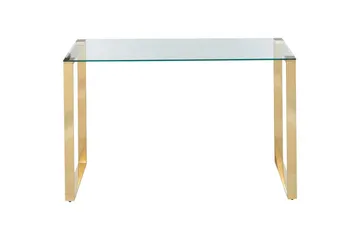 Konsolbord Tilon Transparent, guld - Transparent, guld - Möbler - Vardagsrum - Soffbord & vardagsrumsbord - Avlastningsbord & konsolbord