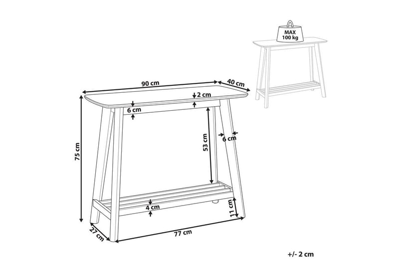 Konsolbord Tulare - Möbler - Vardagsrum - Soffbord & vardagsrumsbord - Avlastningsbord & konsolbord