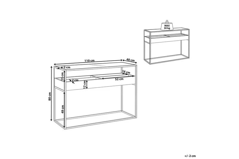 Konsolbord Waco - Möbler - Vardagsrum - Soffbord & vardagsrumsbord - Avlastningsbord & konsolbord