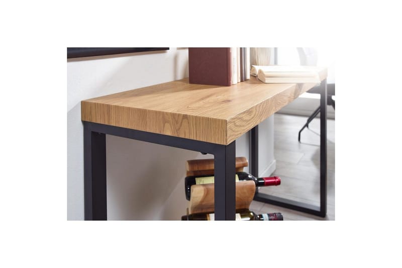 Konsolbord Wohnling 120 cm modern konsol med metallben Brun - Brun - Möbler - Vardagsrum - Soffbord & vardagsrumsbord - Avlastningsbord & konsolbord