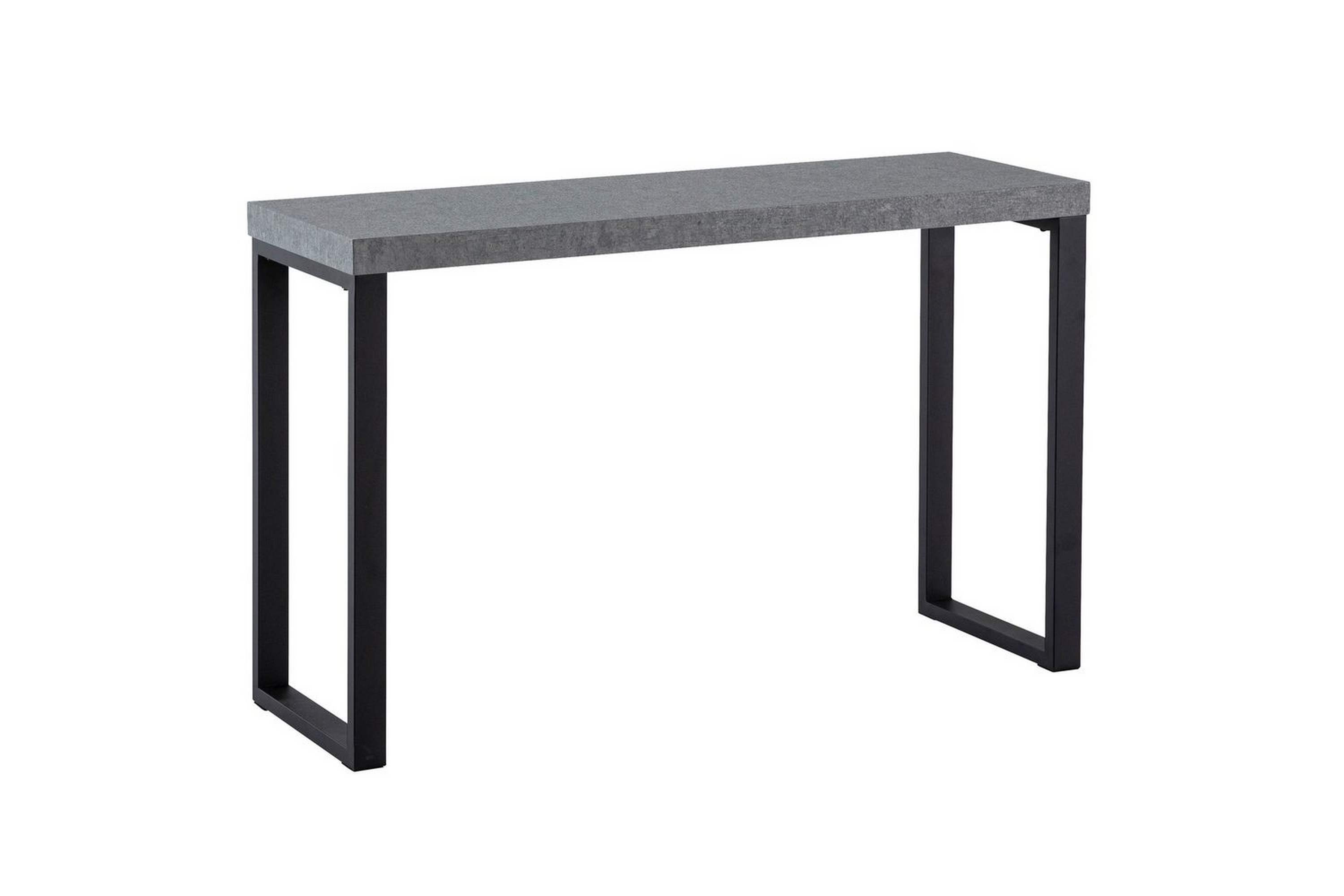 konsolbord wohnling 120 cm modern konsol med metallben grå - grå