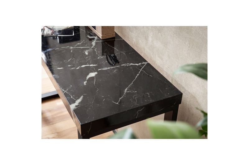 Konsolbord Wohnling 120 cm modern konsol med metallben Svart - Svart - Möbler - Vardagsrum - Soffbord & vardagsrumsbord - Avlastningsbord & konsolbord
