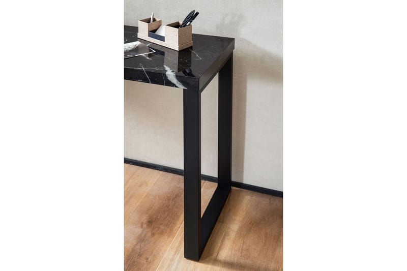 Konsolbord Wohnling 120 cm modern konsol med metallben Svart - Svart - Möbler - Vardagsrum - Soffbord & vardagsrumsbord - Avlastningsbord & konsolbord