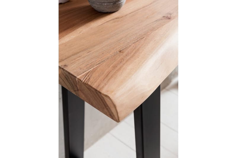 Konsolbord Wohnling Gaya massivt trä lantlig stil med träd kant - Möbler - Vardagsrum - Soffbord & vardagsrumsbord - Avlastningsbord & konsolbord