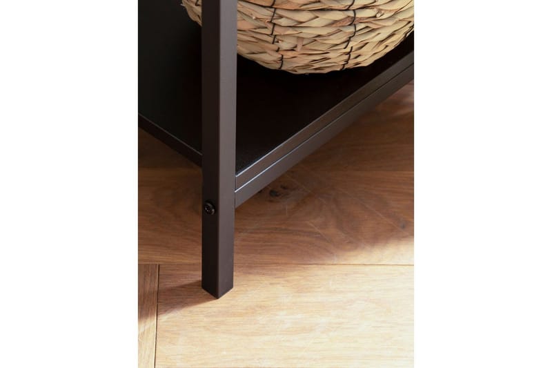 Konsolbord Wohnling Massivt trä 100 cm 2 lådor industrihus stil med Wienerkorg - Möbler - Vardagsrum - Soffbord & vardagsrumsbord - Avlastningsbord & konsolbord