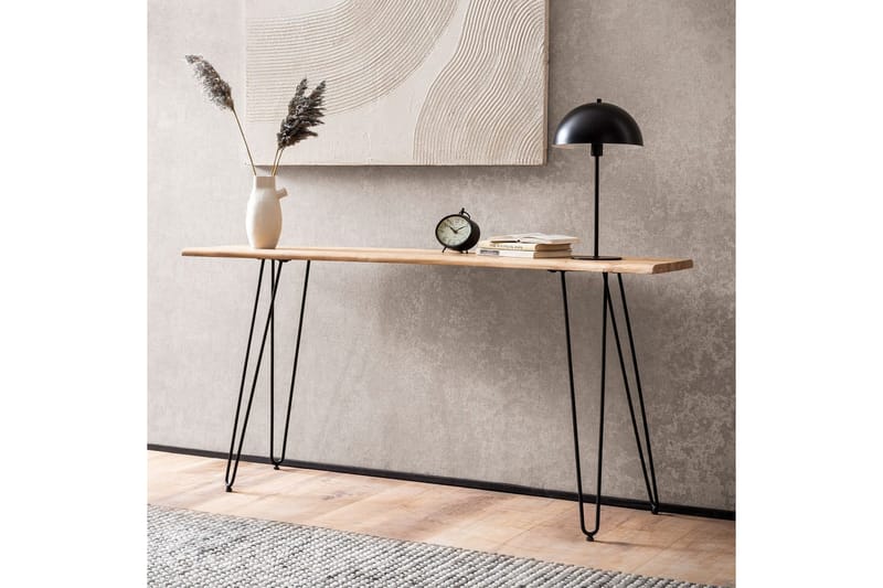 Konsolbord Wohnling Massivt trä stiftben träkant 150 cm - Möbler - Vardagsrum - Soffbord & vardagsrumsbord - Avlastningsbord & konsolbord