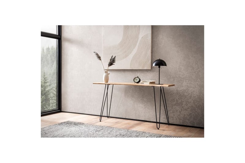 Konsolbord Wohnling Massivt trä stiftben träkant 150 cm - Möbler - Vardagsrum - Soffbord & vardagsrumsbord - Avlastningsbord & konsolbord