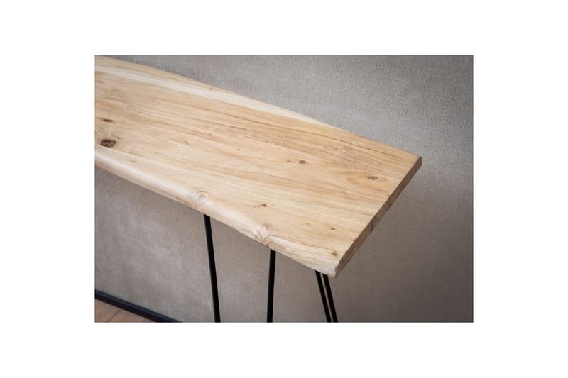 Konsolbord Wohnling Massivt trä stiftben träkant 150 cm - Möbler - Vardagsrum - Soffbord & vardagsrumsbord - Avlastningsbord & konsolbord