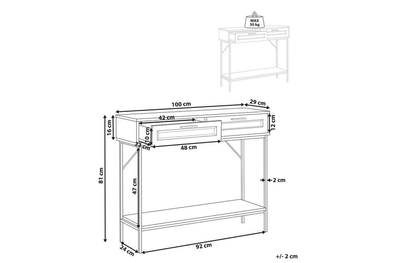 Konsolbord Pasco - Möbler - Vardagsrum - Soffbord & vardagsrumsbord - Avlastningsbord & konsolbord