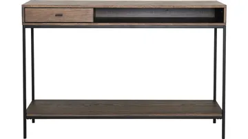 Konsollbord Eiknor - Brunlackad ekfaner - Möbler - Vardagsrum - Soffbord & vardagsrumsbord - Avlastningsbord & konsolbord
