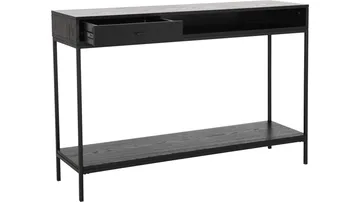 Konsollbord Eiknor - Svartlackad askfaner - Möbler - Vardagsrum - Soffbord & vardagsrumsbord - Avlastningsbord & konsolbord