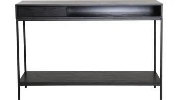 Konsollbord Eiknor - Svartlackad askfaner - Möbler - Vardagsrum - Soffbord & vardagsrumsbord - Avlastningsbord & konsolbord