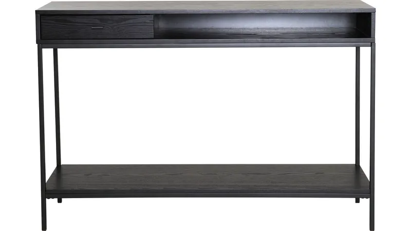 Konsollbord Eiknor - Svartlackad askfaner - Möbler - Vardagsrum - Soffbord & vardagsrumsbord - Avlastningsbord & konsolbord