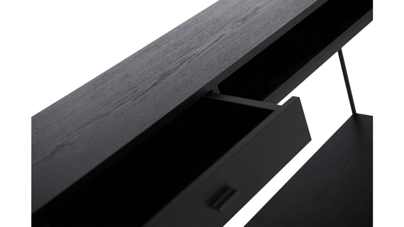 Konsollbord Eiknor - Svartlackad askfaner - Möbler - Vardagsrum - Soffbord & vardagsrumsbord - Avlastningsbord & konsolbord