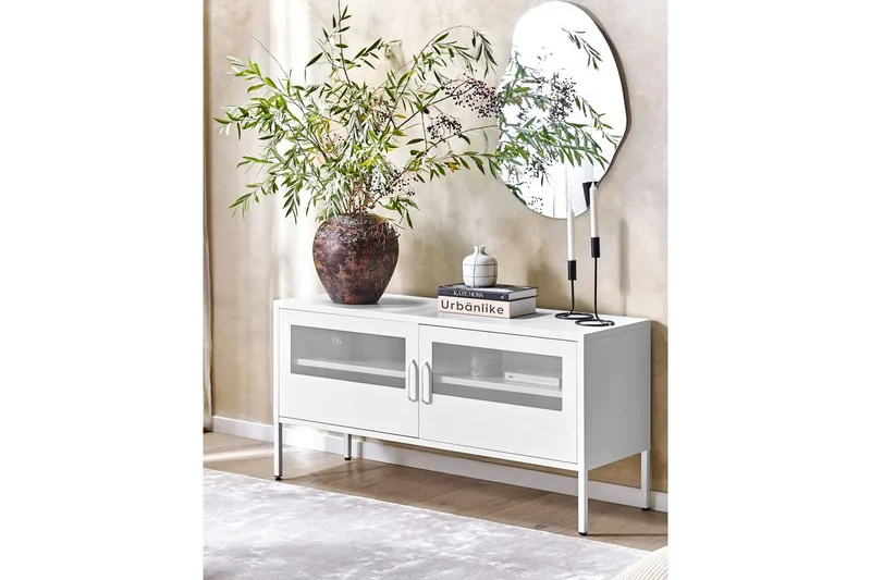 Kontorsskåp Morley Vit - Vit - Möbler - Vardagsrum - Soffbord & vardagsrumsbord - Brickbord