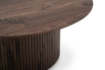 Kopparbo Soffbord Rund 85 cm med tunn bordsskiva - Valnöt - Möbler - Vardagsrum - Soffbord & vardagsrumsbord - Soffbord