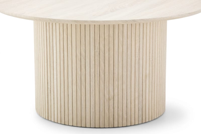 Kopparbo Soffbord Rund 85 cm med tunn bordsskiva - Vitlaserad ek - Möbler - Vardagsrum - Soffbord & vardagsrumsbord - Soffbord