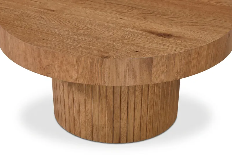 Kopparbo Soffbord Rund 85 cm tjock bordsskiva - Ek - Möbler - Vardagsrum - Soffbord & vardagsrumsbord - Soffbord