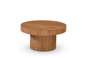 Kopparbo Soffbord Rund 85 cm tjock bordsskiva - Ek - Möbler - Vardagsrum - Soffbord & vardagsrumsbord - Soffbord