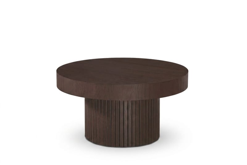 Kopparbo Soffbord Rund 85 cm tjock bordsskiva - Rökt ek - Möbler - Vardagsrum - Soffbord & vardagsrumsbord - Soffbord