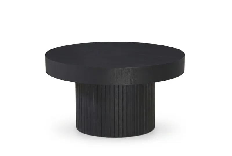 Kopparbo Soffbord Rund 85 cm tjock bordsskiva - Svart - Möbler - Vardagsrum - Soffbord & vardagsrumsbord - Soffbord