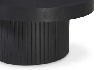 Kopparbo Soffbord Rund 85 cm tjock bordsskiva - Svartlaserad ek - Möbler - Vardagsrum - Soffbord & vardagsrumsbord - Soffbord