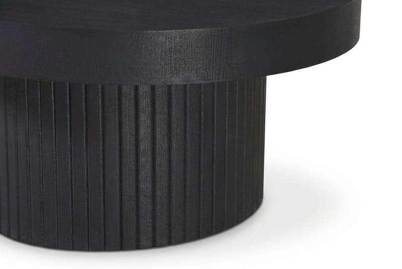 Kopparbo Soffbord Rund 85 cm tjock bordsskiva - Svartlaserad ek - Möbler - Vardagsrum - Soffbord & vardagsrumsbord - Soffbord