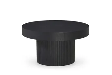 Kopparbo Soffbord Rund 85 cm tjock bordsskiva - Svartlaserad ek - Möbler - Vardagsrum - Soffbord & vardagsrumsbord - Soffbord