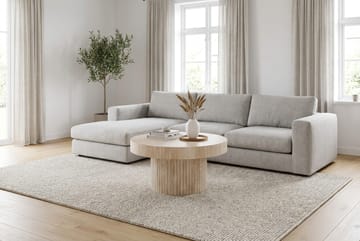Kopparbo Soffbord Rund 85 cm tjock bordsskiva - Travertin - Möbler - Vardagsrum - Soffbord & vardagsrumsbord - Soffbord