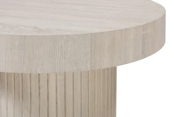 Kopparbo Soffbord Rund 85 cm tjock bordsskiva - Vitlaserad ek - Möbler - Vardagsrum - Soffbord & vardagsrumsbord - Soffbord