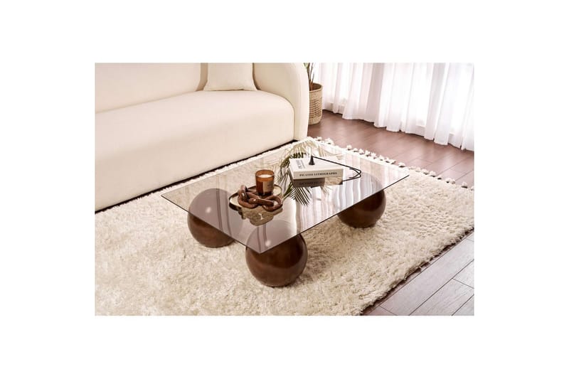 Koushik Soffbord 110 cm - Sand/Brun - Möbler - Vardagsrum - Soffbord & vardagsrumsbord - Soffbord
