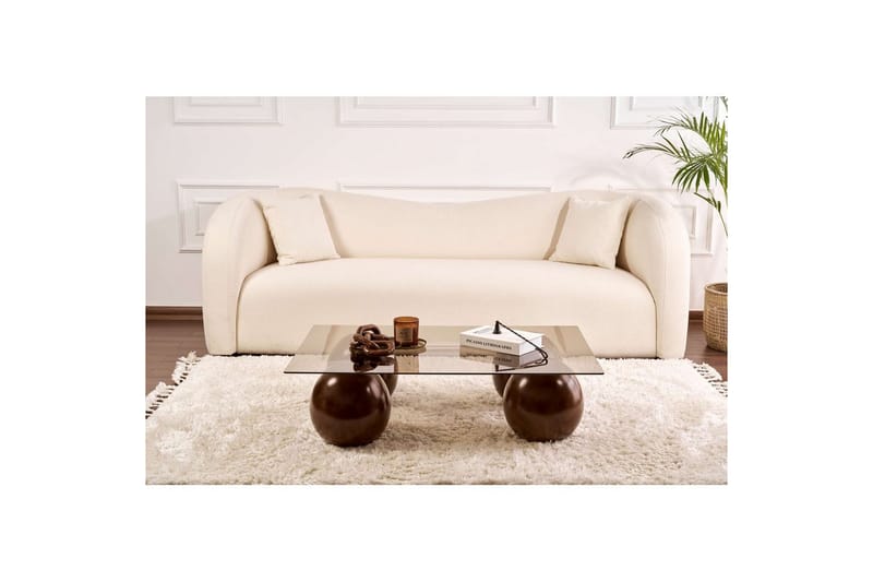 Koushik Soffbord 110 cm - Sand/Brun - Möbler - Vardagsrum - Soffbord & vardagsrumsbord - Soffbord