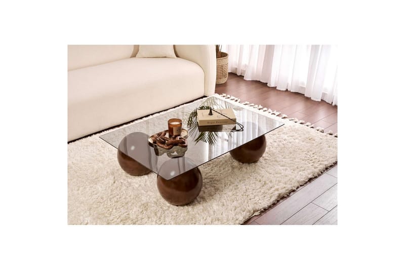 Koushik Soffbord 110 cm - Sand/Ljusgrå - Möbler - Vardagsrum - Soffbord & vardagsrumsbord - Soffbord