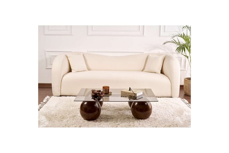 Koushik Soffbord 110 cm - Sand/Ljusgrå - Möbler - Vardagsrum - Soffbord & vardagsrumsbord - Soffbord