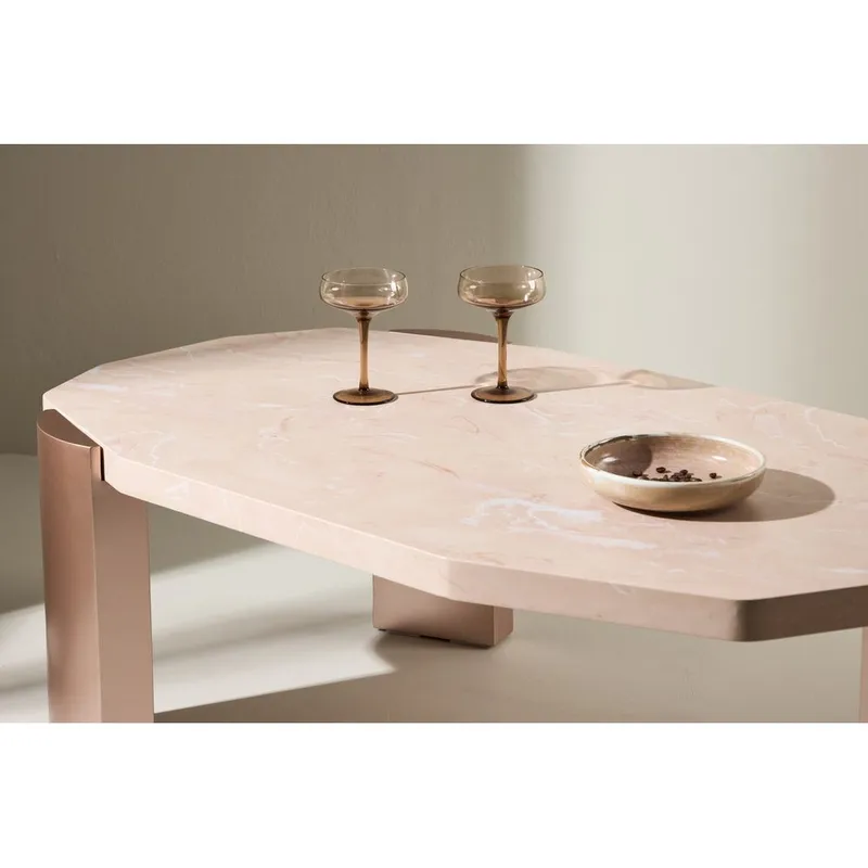 Kres Soffbord 125 cm - Rosa - Möbler - Vardagsrum - Soffbord & vardagsrumsbord - Soffbord