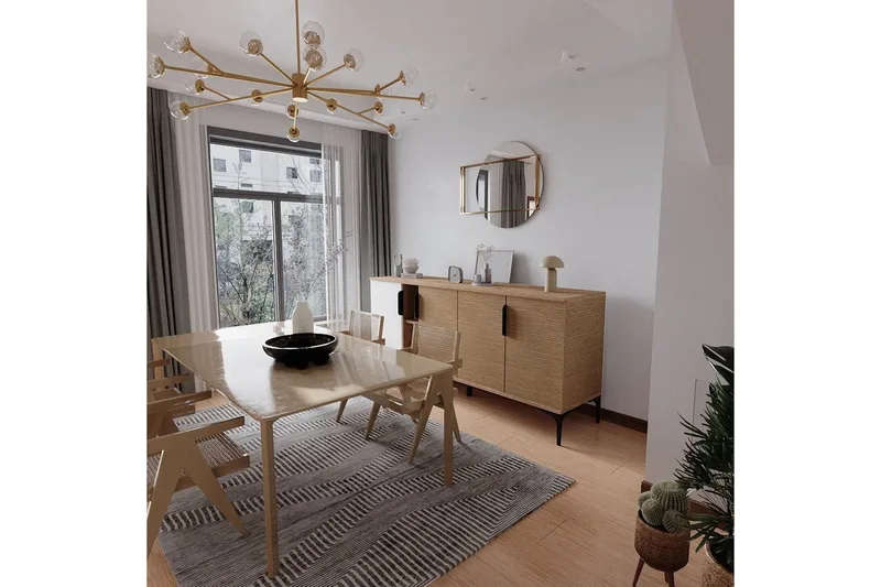 Kunar Konsollbord 180 cm - Vit/Natur - Möbler - Vardagsrum - Soffbord & vardagsrumsbord - Avlastningsbord & konsolbord