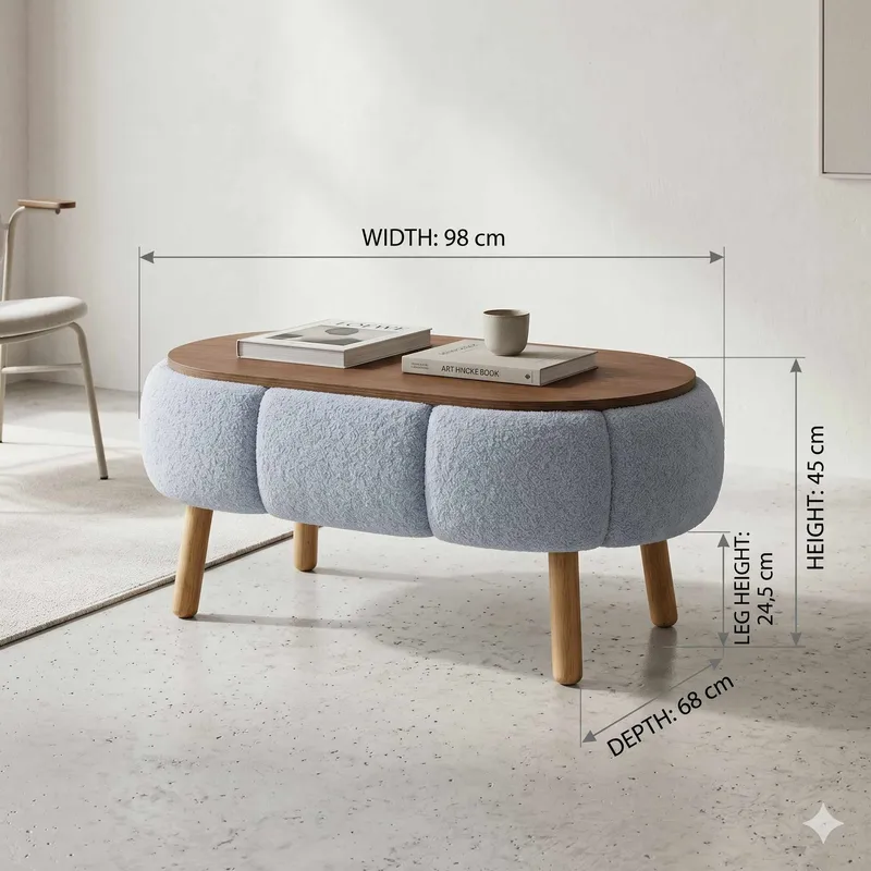 Kundu Soffbord 98 cm Bubblig - Möbler - Vardagsrum - Soffbord & vardagsrumsbord - Soffbord