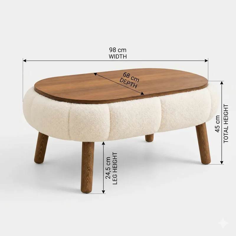 Kundu Soffbord 98 cm Bubblig - Möbler - Vardagsrum - Soffbord & vardagsrumsbord - Soffbord