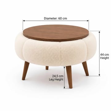 Kundu Soffbord Rund 60 cm Bubblig - Möbler - Vardagsrum - Soffbord & vardagsrumsbord - Soffbord