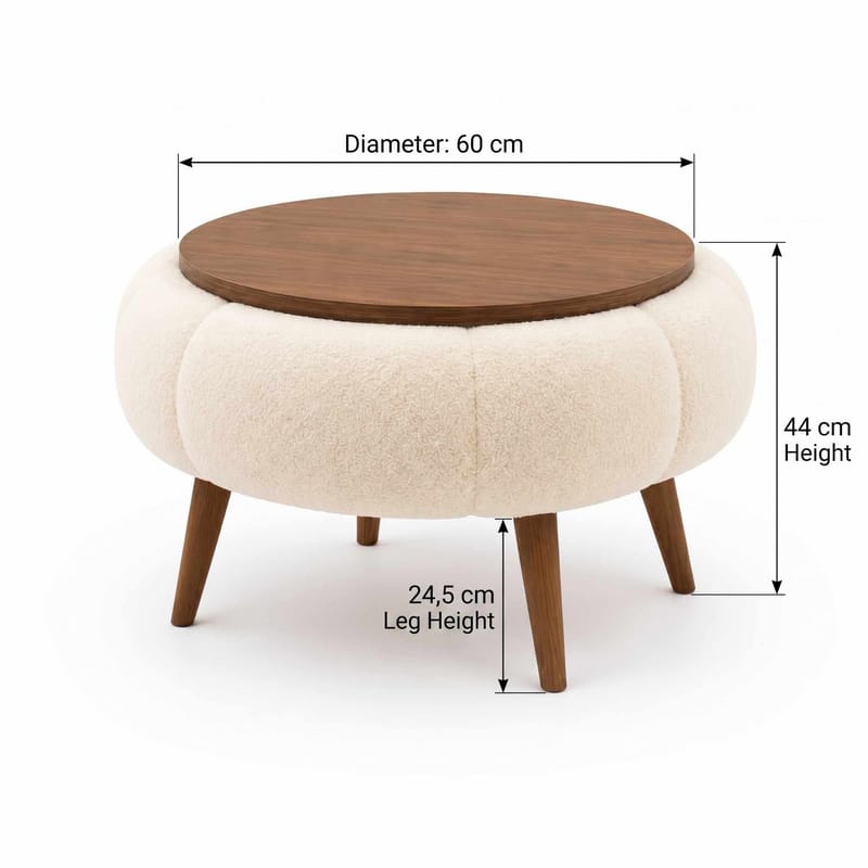 Kundu Soffbord Rund 60 cm Bubblig - Möbler - Vardagsrum - Soffbord & vardagsrumsbord - Soffbord