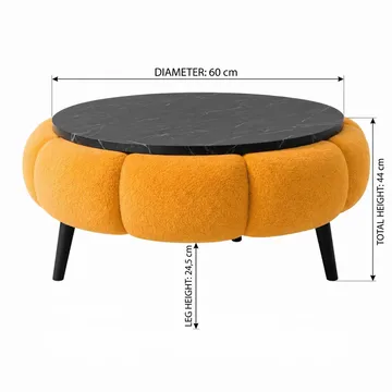 Kundu Soffbord Rund 60 cm Bubblig - Möbler - Vardagsrum - Soffbord & vardagsrumsbord - Soffbord