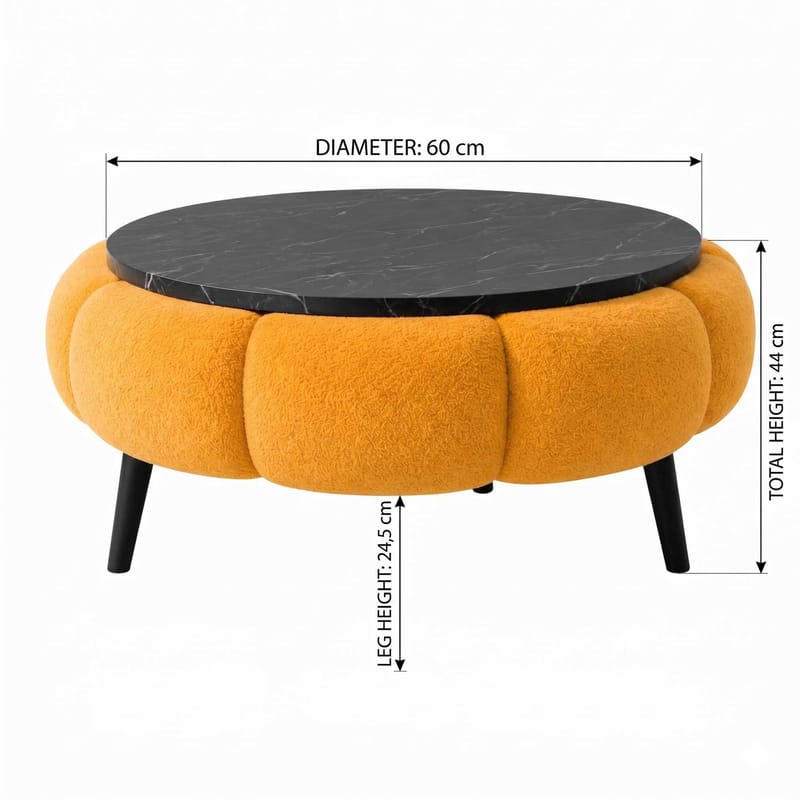 Kundu Soffbord Rund 60 cm Bubblig - Möbler - Vardagsrum - Soffbord & vardagsrumsbord - Soffbord