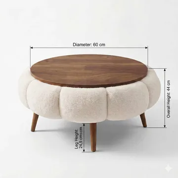 Kundu Soffbord Rund 60 cm Bubblig - Möbler - Vardagsrum - Soffbord & vardagsrumsbord - Soffbord
