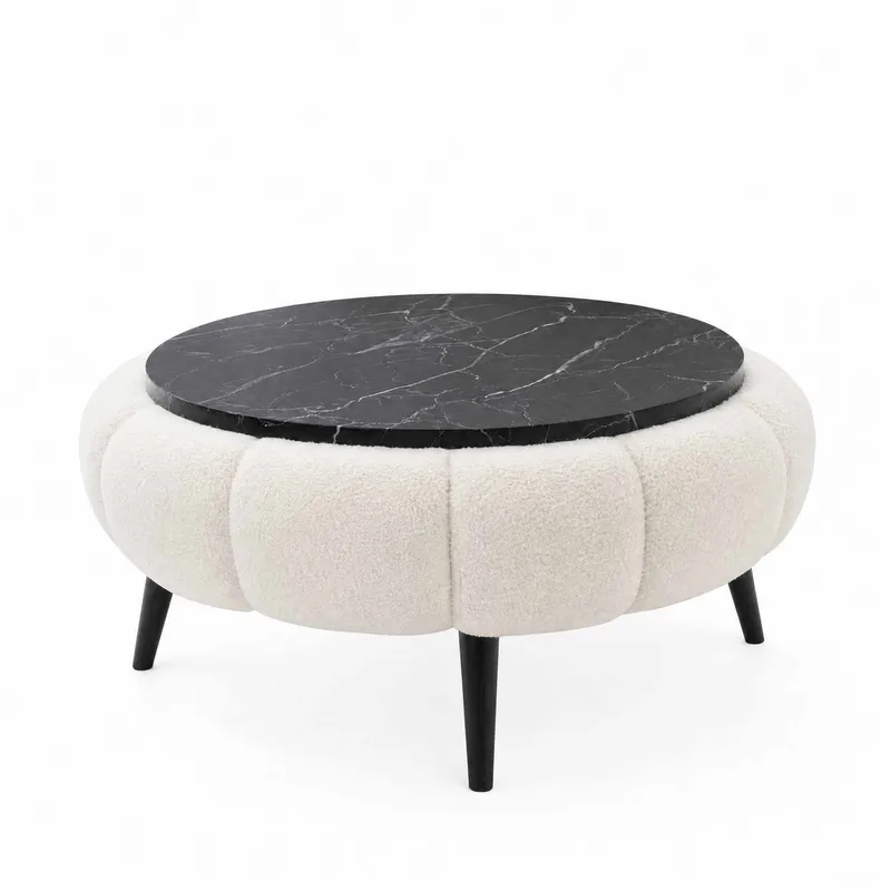 Kundu Soffbord Rund 60 cm Bubblig