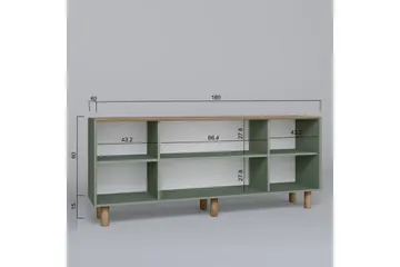 Kuniyoshi Konsollbord 180 cm - Grön - Möbler - Vardagsrum - Soffbord & vardagsrumsbord - Avlastningsbord & konsolbord