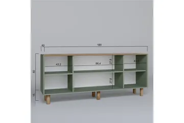 Kuniyoshi Konsollbord 180 cm - Grön - Möbler - Vardagsrum - Soffbord & vardagsrumsbord - Avlastningsbord & konsolbord
