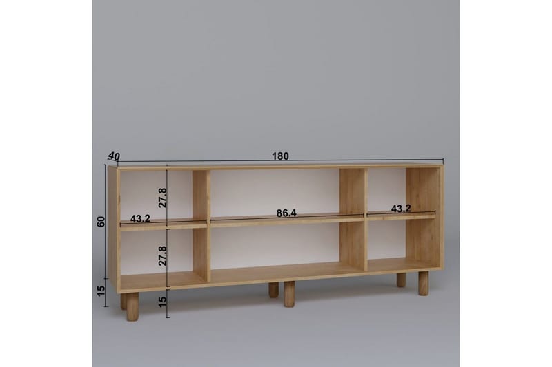 Kuniyoshi Konsollbord 180 cm - Valnöt - Möbler - Vardagsrum - Soffbord & vardagsrumsbord - Avlastningsbord & konsolbord