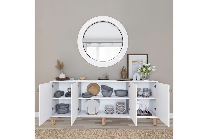 Kuniyoshi Konsollbord 180 cm - Vit - Möbler - Vardagsrum - Soffbord & vardagsrumsbord - Avlastningsbord & konsolbord