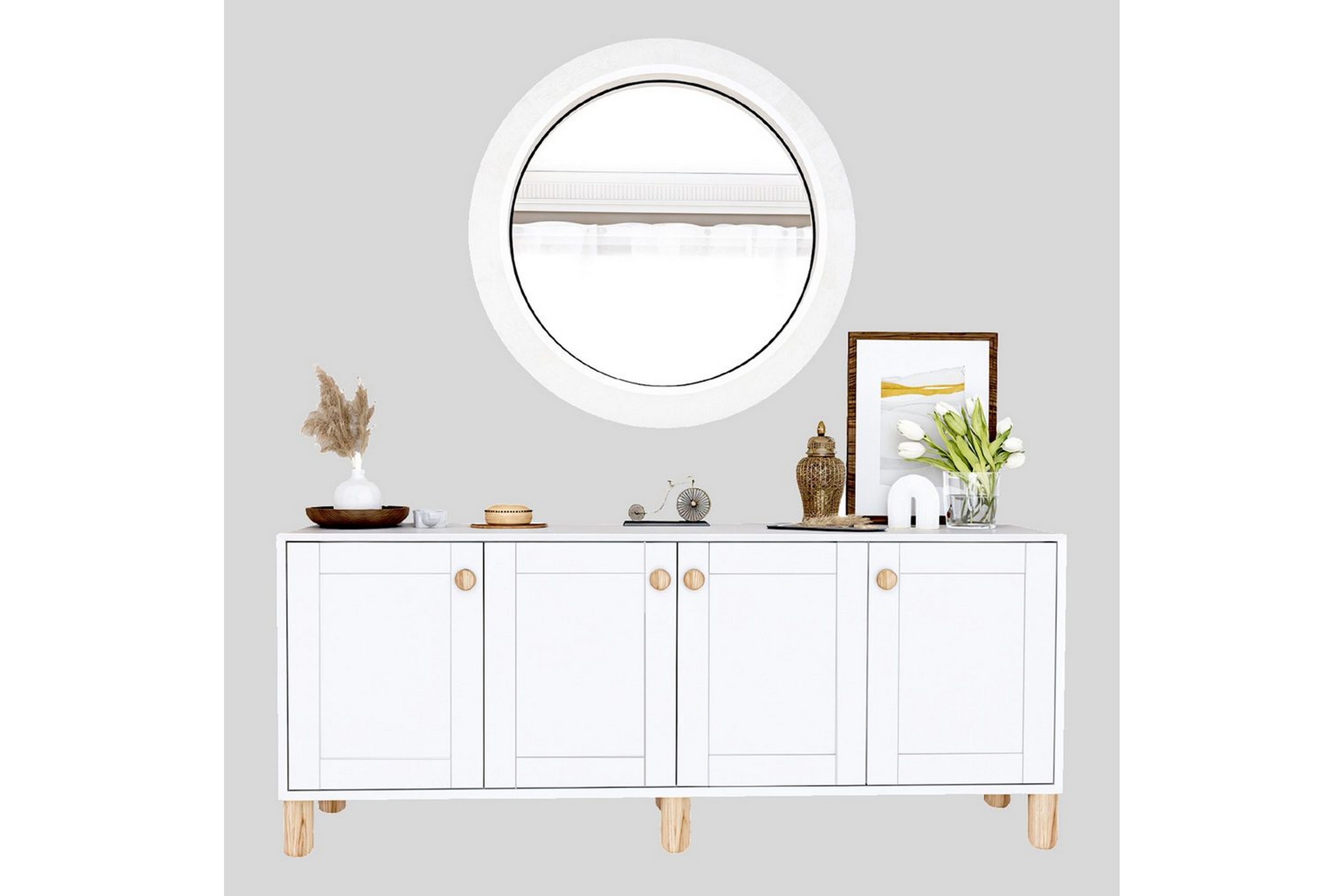 kuniyoshi konsollbord 180 cm - vit