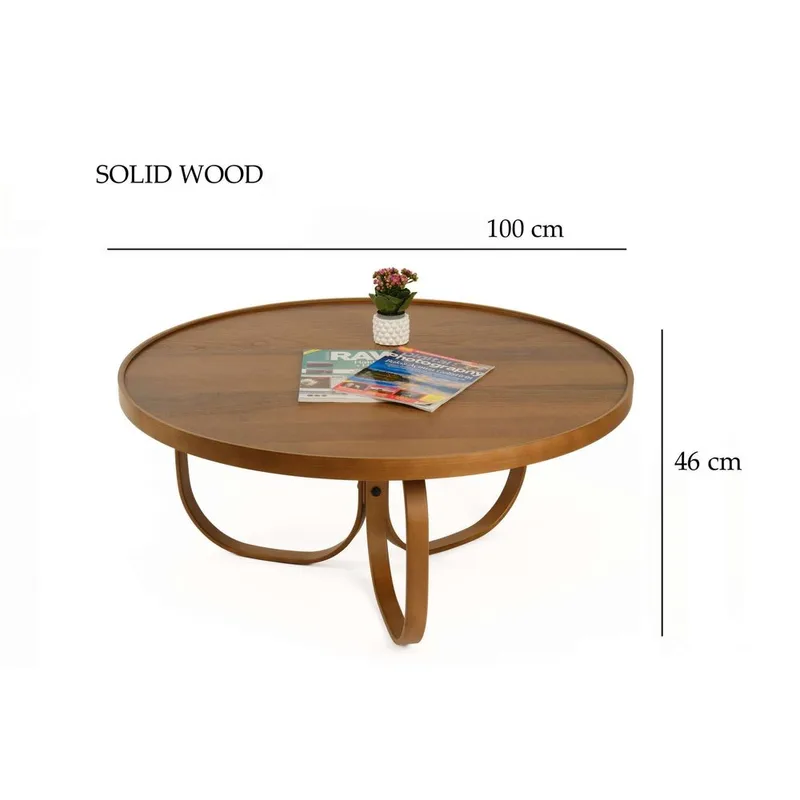 Kunti Soffbord 100 cm - Mörkbrun - Möbler - Vardagsrum - Soffbord & vardagsrumsbord - Soffbord